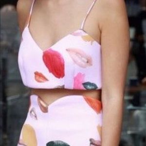 Alice McCall lip print bra top never worn